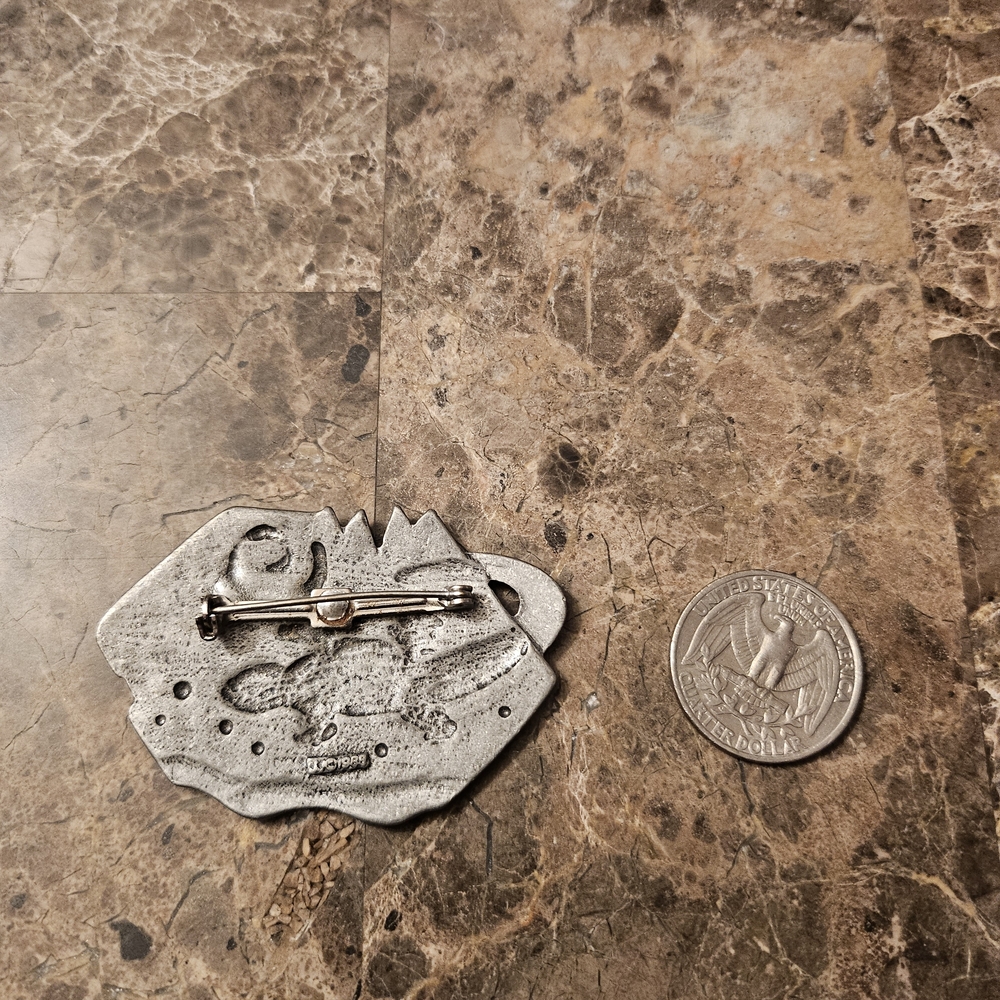 Vintage JJ Southwestern Lizard Brooch - Picture 2 of 2